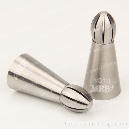 New Stainless Steel Russian Tulip Small Sphere Ball Icing Piping Tips Cake Decorating Nozzles#NO111